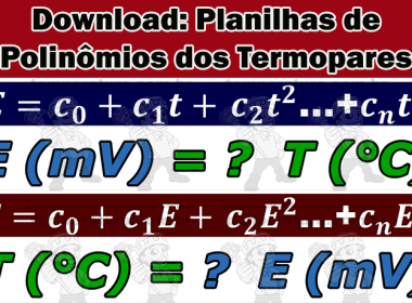Tabelas Excel Polinômios dos principias termopares
