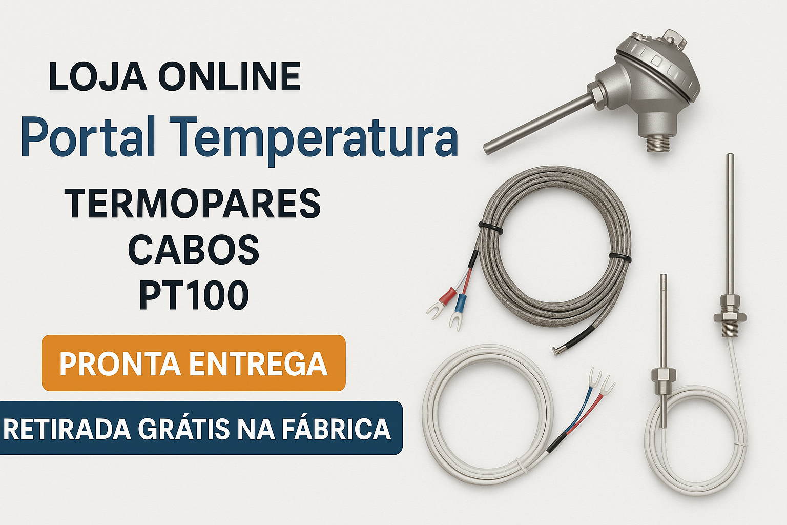 Loja de Termopares, Pt100 e Cabos