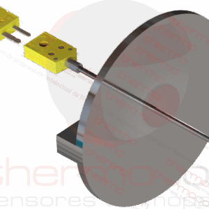 Termopar com Conector Miniatura na Bainha (com Flange) - THCOM TC34