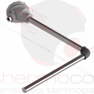 Termorresistência Angular com Cabeçote e Tubo de Proteção - THCOM TR46