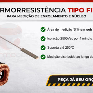 Termorresistência / RTD Tipo Fita para Gerador – Enrolamento e Núcleo